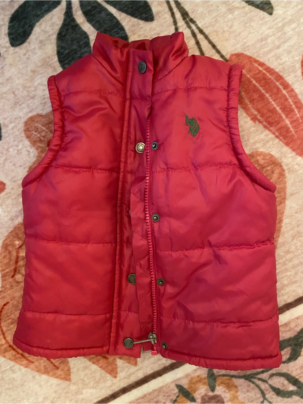Ralph Lauren Kids Dark Pink Puffer Vest
